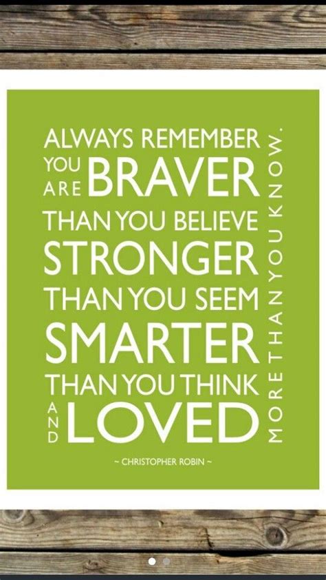 Here i put together 25 different quotes with detailed explanation to go with each one to remember why it is so important. Quote from Winnie the Pooh | Always remember you, Stronger than you, Quotes