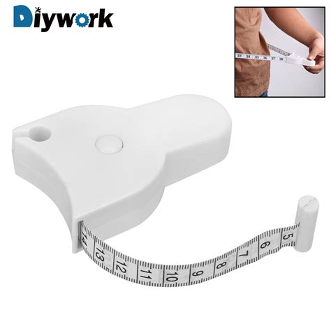 Diywork 150cm Retractable Ruler Body Fat Weight Loss Measure Gauging