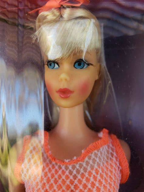 Vintage 1966 Tnt Barbie Rare Platinum Hair Nrfb A Find Of Mod Era