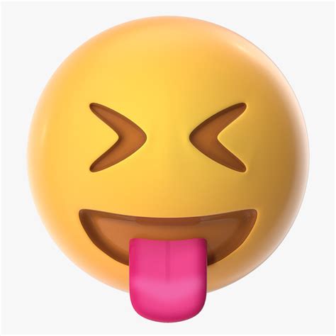 Modèle 3d De Squinting Face With Tongue Emoji Turbosquid 1533127