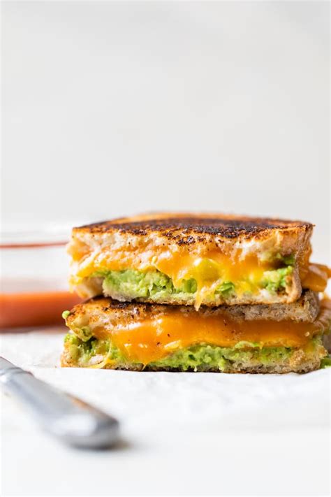 Avocado Grilled Cheese With Homemade Buffalo Sauce The Almond Eater