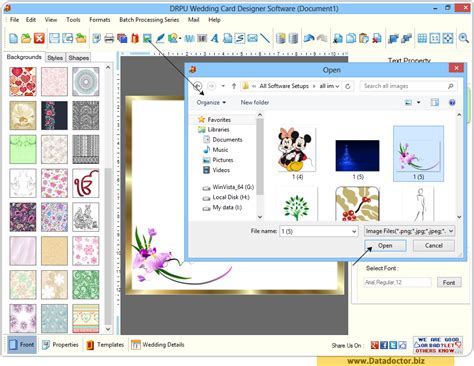 Using it, you can create wedding invitations, birthday invitations, bridal shower invitations, christmas party invitations, etc. Wedding Card Designing Software | design beautiful ...