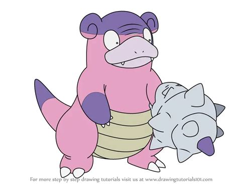 Learn How To Draw Galarian Slowbro From Pokemon Pokemon Step By Step