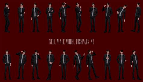 Nell Male Model Pose Pack N Male Poses Ingame And