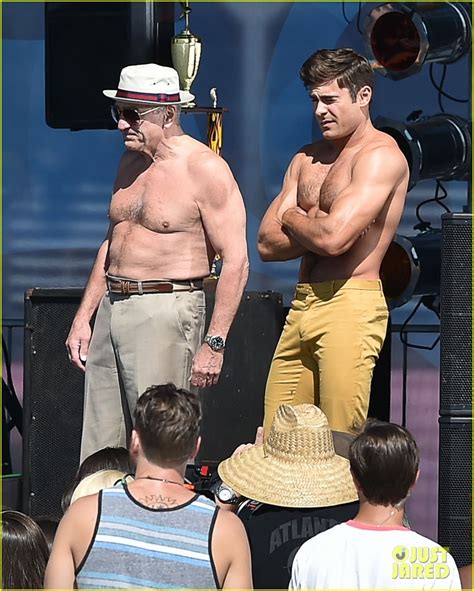 full sized photo of zac efron robert de niro have shirtless contest on set 38 zac efron and his