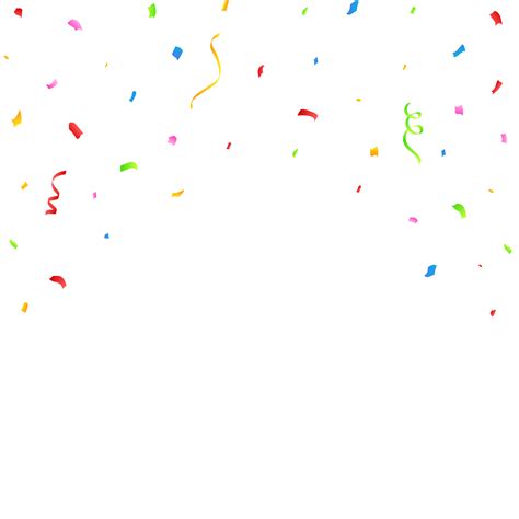 Confetti Vallende Vector Voor De Verjaardag Achtergrond Kleurrijk