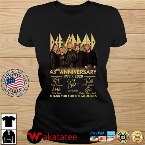 Def Leppard 43rd Anniversary 1977 2020 Thank You For The Memories
