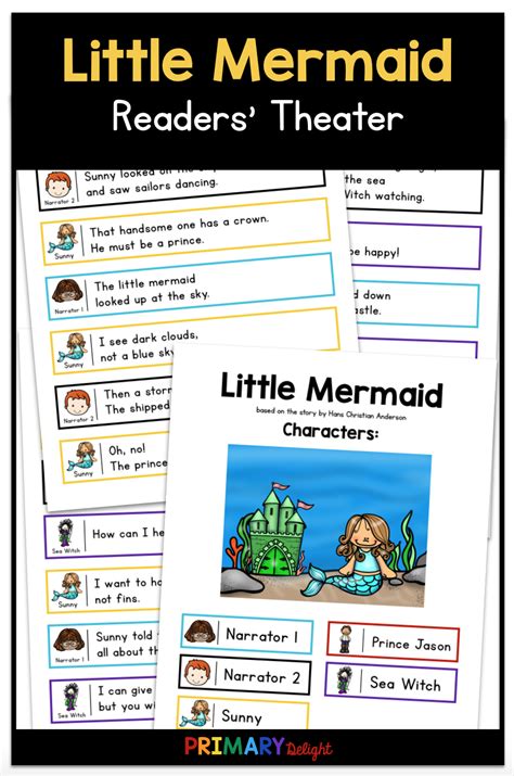 This Little Mermaid Readers Theater Set Includes Scripts For 5