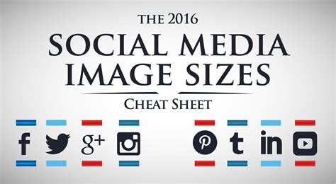 Social Media Image Sizes Cheat Sheet Barketing Blog