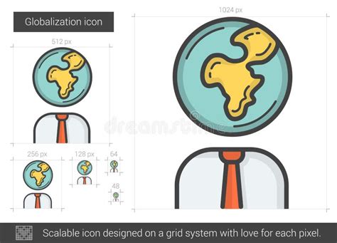 Globalization Infographic Concept Flat Style Stock Vector