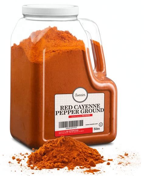 Sweeler Bulk Red Ground Cayenne Pepper 40000 Heat Units Value