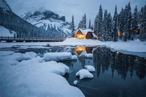 Canadian Rockies In Winter Emerald Lake Lodge Canada Travel Travel Usa