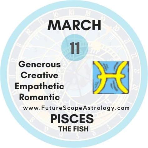 March 11 Zodiac Pisces Birthday Personality Compatibility Birthstone Ruling Planet Element