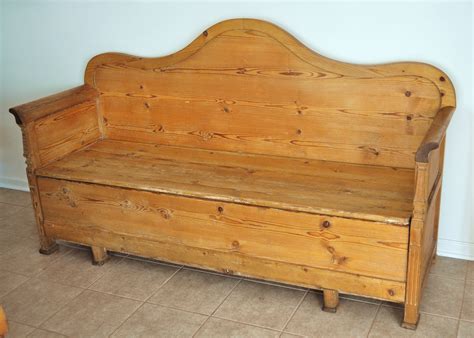 Antique swedish painted kökssoffa (kitchen sofa) bench. Swedish Kitchen Sofa (Kofsoffa) $2,000. Made of Pine. Bottom slides out for storage of linens ...