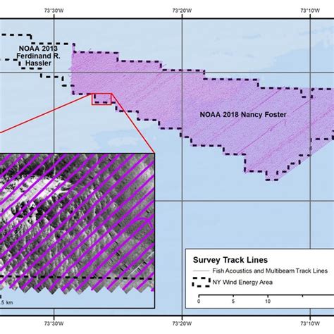 2 Noaa Ship Nancy Foster 2017 Survey Track Lines Fish Acoustics And