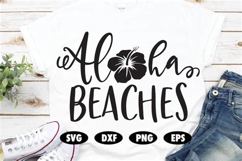 Aloha Beaches Svg Summer Svg Hibiscus Svg Hawaii Svg Beach Etsy