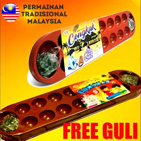 Full Setcongkak Permainan Tradisional Congkak Games Shopee Malaysia
