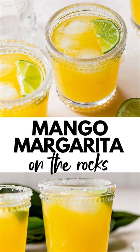 This Easy Mango Margarita On The Rocks Is The Only Drink You Need This