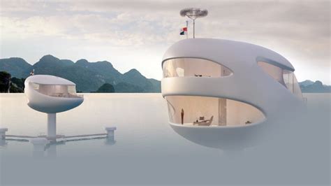 Seashell Shaped Floating Pods Offer Deluxe Residence In Nature And On The Sea