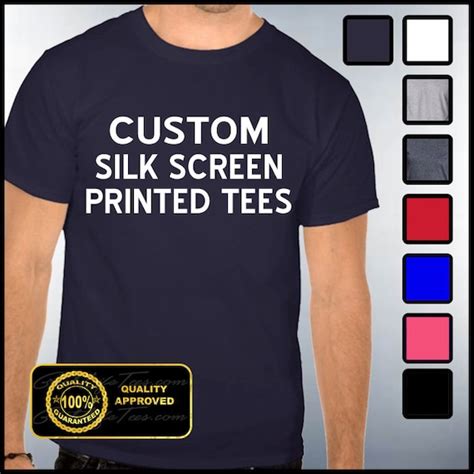 Custom T Shirt Lot Of 5 Silk Screen Printed With By Greatlifetees