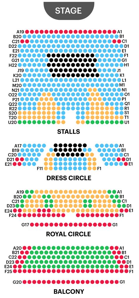 Royal Theatre Victoria Seating Map