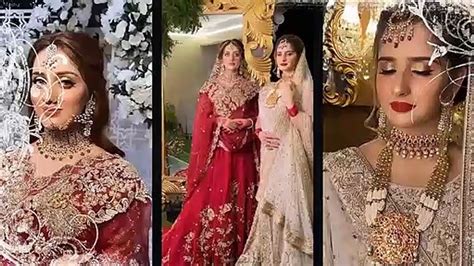 jannat mirza and alishba anjum bridal photoshoot video dailymotion