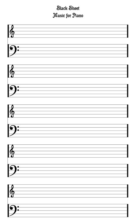10 Best Free Printable Staff Paper Blank Sheet Music Pdf For Free At