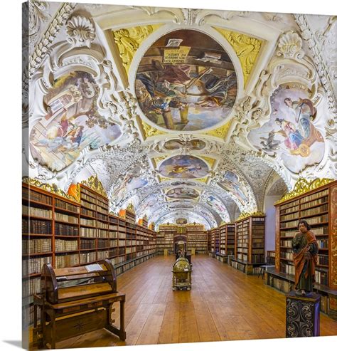 The Strahov Monastery Library Czech Republic Prague Wall Art Canvas