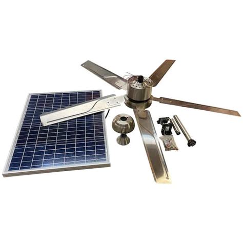 Remington Solar Outdoor Solar Powered 52 In 3 Speed Ceiling Fan