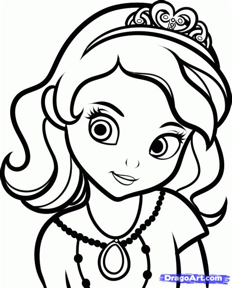 Mewarnai Amber Sofia Hildegard Sofia The First Coloring Pages