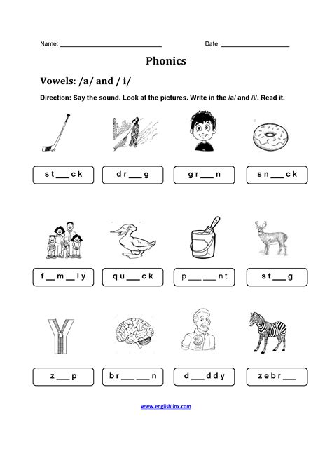 Free Printable Phonics Worksheets For Beginning Consonant Sounds