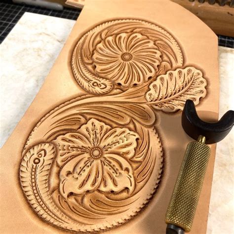 Rose Leather Tooling Pattern Etsy
