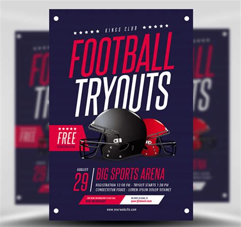 Your best bet is to wait until next. Football Tryouts Flyer Template - FlyerHeroes