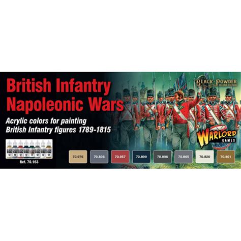 British Napoleonic Paint Set Board Games Zatu Games Uk