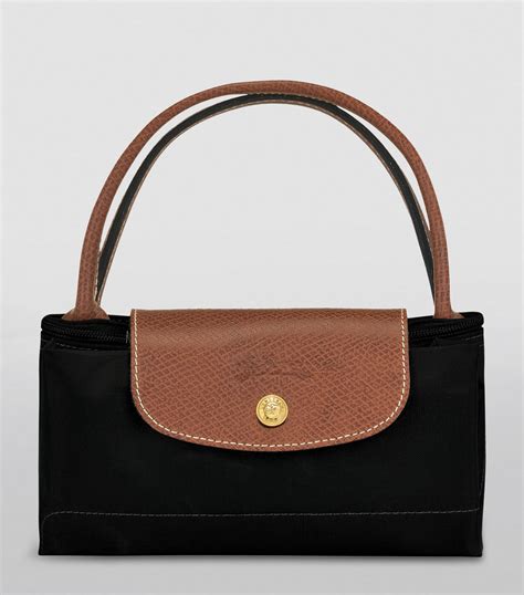 Longchamp Black Mini Le Pliage Original Tote Bag Harrods Uk