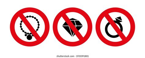 Icono Vectorial De Signo Prohibido Sin Vector De Stock Libre De