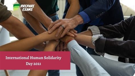 International Human Solidarity Day 2023 Theme History Prepareexams