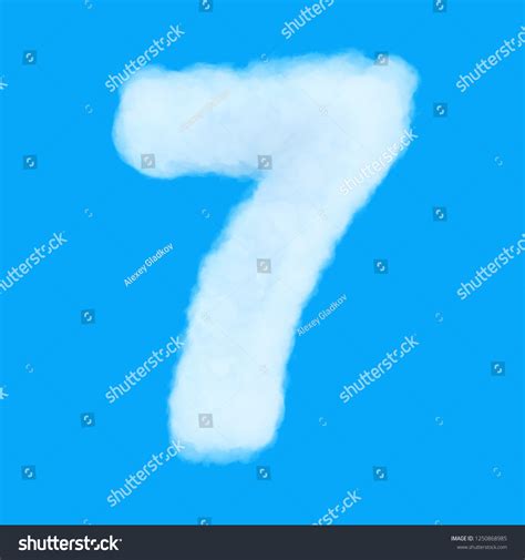 Puffy Cloud Font Set Letters Numbers Stock Photo 1250868985 Shutterstock