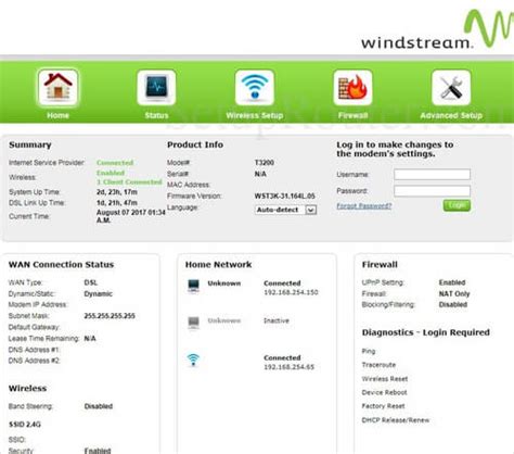 Windstream Router Login Setup Reset Defaults Techwarior