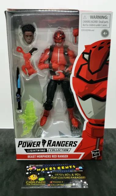 Hasbro Sabans Power Rangers Lighting Collection Beast Morphers Red