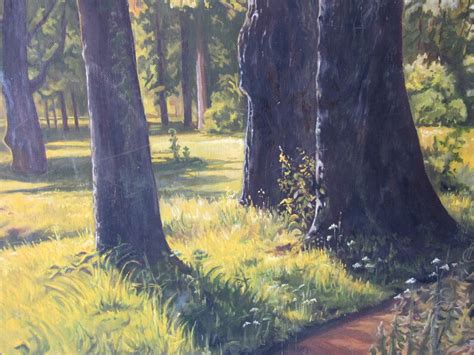 Oak Tree Painting Summer Landscape Oil Painting Reproduction Etsy