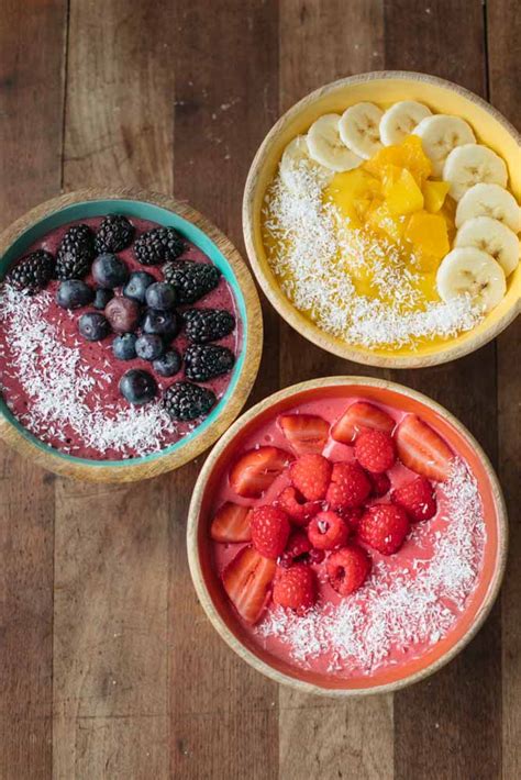 How To Make A Healthy Smoothie Bowl 3 Recipes