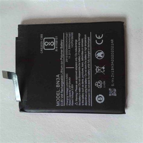 Mobile Battery For Xiaomi Redmi Go Bn3a 3000 Mah Capacity