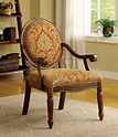 Hammond Antique Oak Fabric Accent Chair from Furniture of America (CM ...