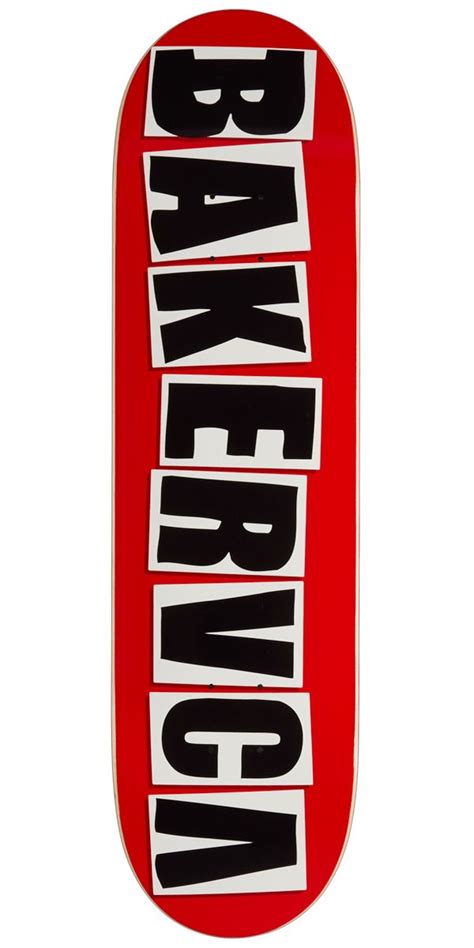 Foam backers for your photo mats, picture frames, or clear bags. Baker Bakervca Skateboard Deck - Red - 8.25"
