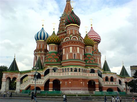 Saint Basil Cathedral Moscow Russia Side View