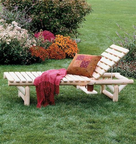 Rustic Natural Cedar Furniture Lounge Chair Cushions Sold Separately