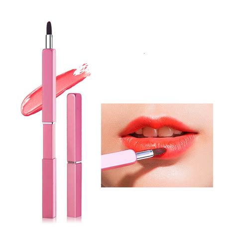 New Retractable Lip Brush Portable Makeup Brushes Cosmetic Tool For Lipstick Lip Gloss Soft