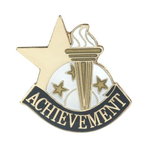 Achievement Recognition Pin With Box Dinn Trophy