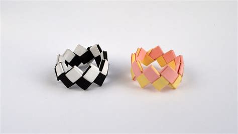 Easy Modular Paper Ring Origami Tutorial Diy By Colormania Youtube